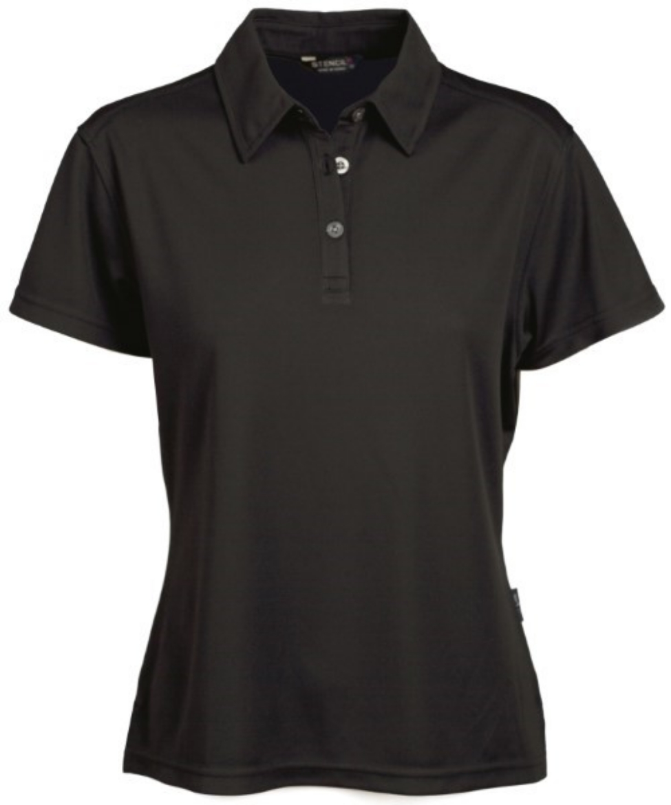 Picture of Stencil Ladies Glacier Short Sleeve Polo Shirt 170gsm Ice-Cool Fabric