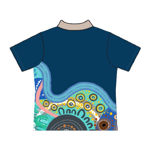 Picture of Sublimated Mens Polo Shirt Short Sleeve Ngalang Boorloo Design