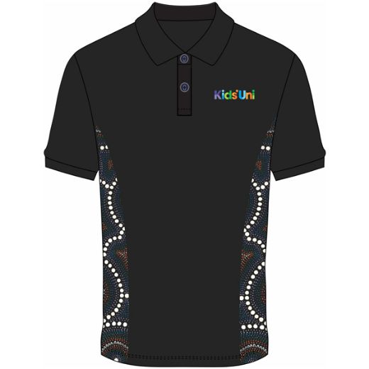 Picture of Indigenous Sublimated Cotton Polo including embroided Logos Front & Back
