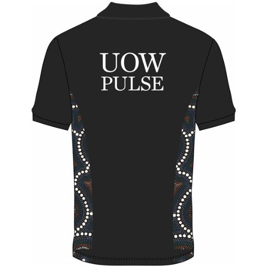 Picture of Indigenous Sublimated Cotton Polo including embroided Logos Front & Back