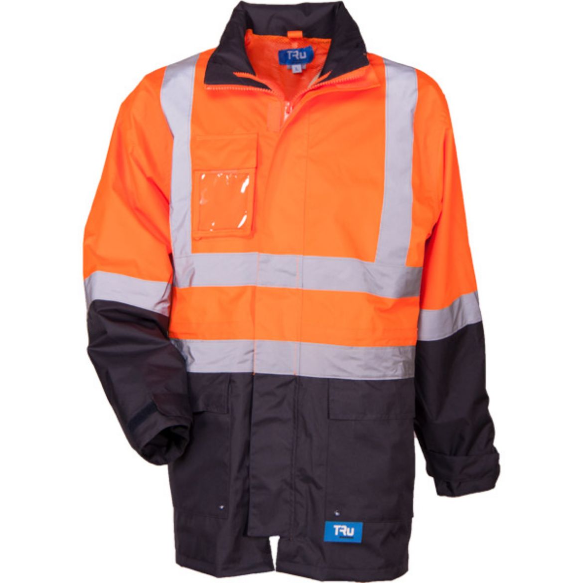 Picture of Tru Workwear 4 In 1 Jacket Oxford Polyester with Reflective Tape 2 Tone