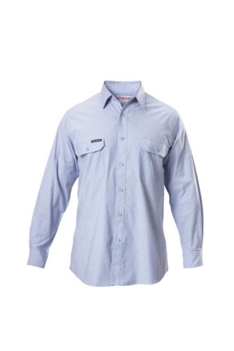 Picture of Hard Yakka Cotton Chambray Shirt Long Sleeve