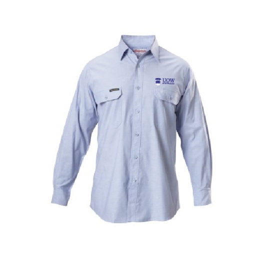 Picture of Hard Yakka Cotton Chambray Shirt Long Sleeve