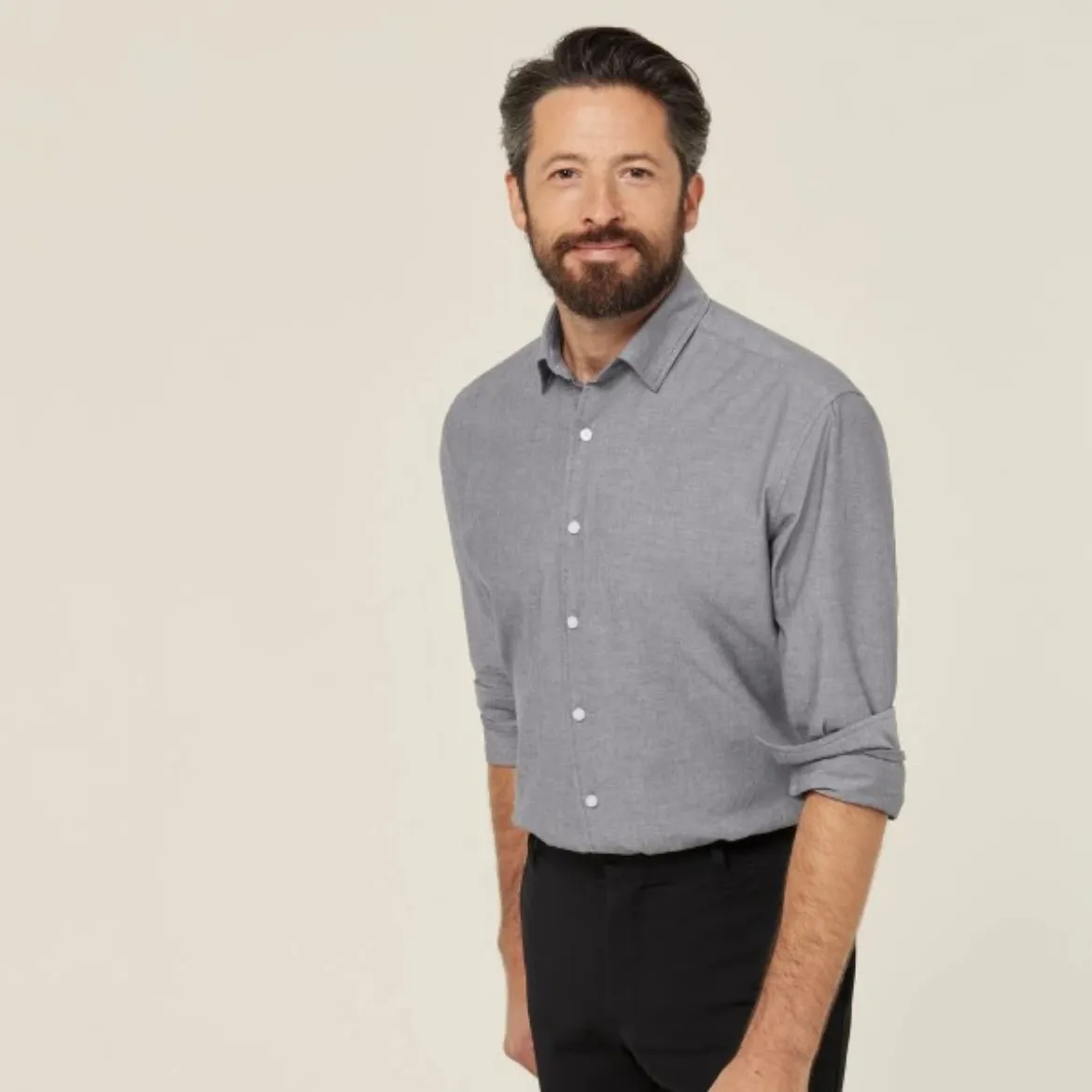 Picture of NNT Mens Cotton Chambray Long Sleeve Shirt