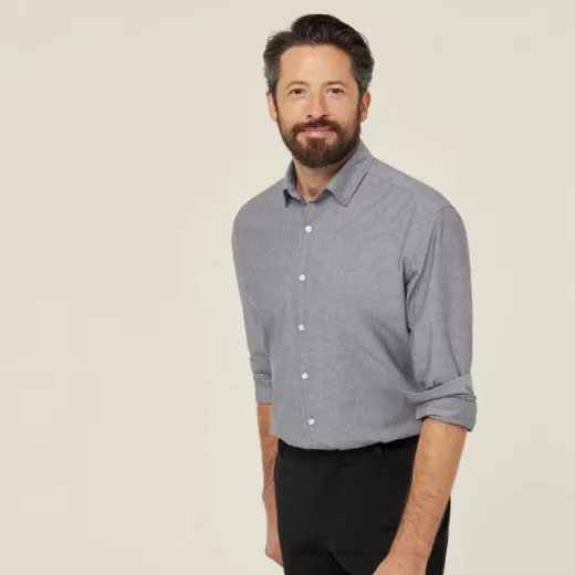 Picture of NNT Mens Cotton Chambray Long Sleeve Shirt