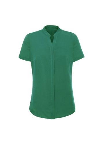 Picture of Biz Corporates Ladies Juliette Plain Shirt Short Sleeve 100% Polyester