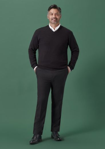Picture of Biz Corporates Mens Renew Slim Fit Flat Front Pant