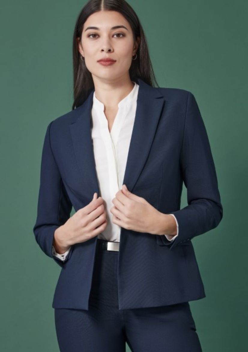 Picture of Biz Corporates Ladies Renew Single Button Mid Length Jacket