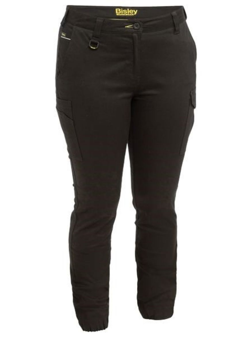 Picture of Bisley Ladies Cotton Cargo Cuffed Pants