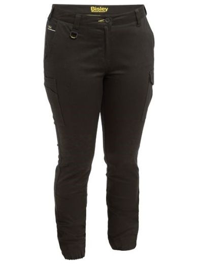 Picture of Bisley Ladies Cotton Cargo Cuffed Pants