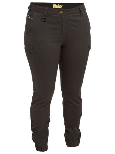Picture of Bisley Ladies Cotton Cargo Cuffed Pants