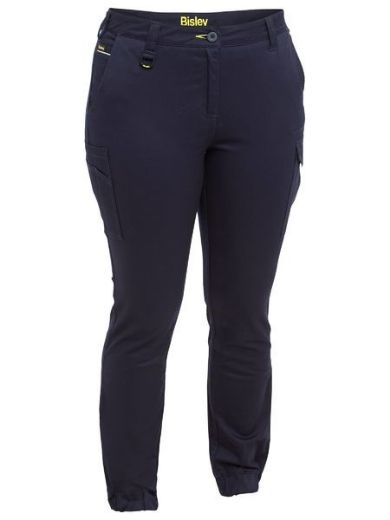 Picture of Bisley Ladies Cotton Cargo Cuffed Pants