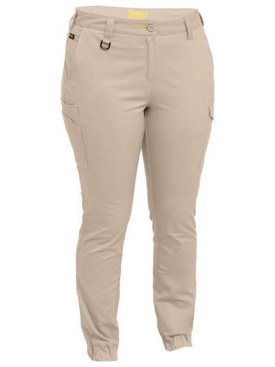 Picture of Bisley Ladies Cotton Cargo Cuffed Pants