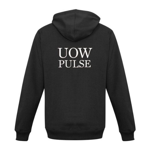 Picture of Biz Collection Mens Crew Full Zip Hoodie Poly/Cotton Fleece Black