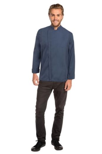 Picture of Chef Works Hartford Mens Zipper Chefs Jacket