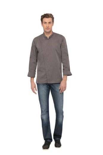 Picture of Chef Works Hartford Mens Zipper Chefs Jacket