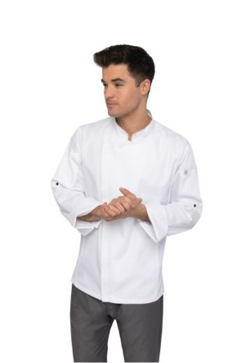Picture of Chef Works Hartford Mens Zipper Chefs Jacket