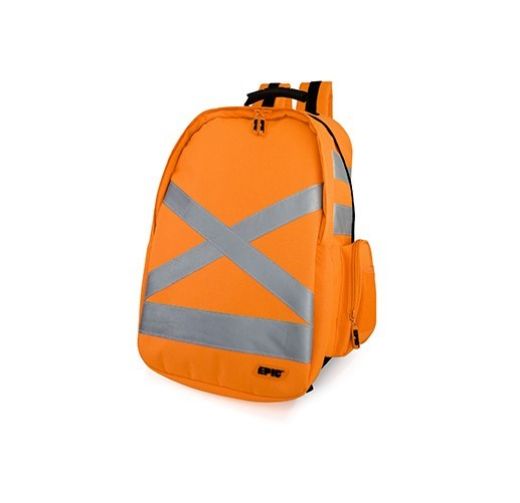 Picture of Industree Backpack Epic High Vis Orange and Reflective Tape
