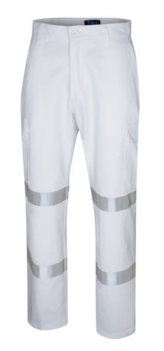 Picture of Tru Cargo Trouser with Bio Motion Reflective Tape White