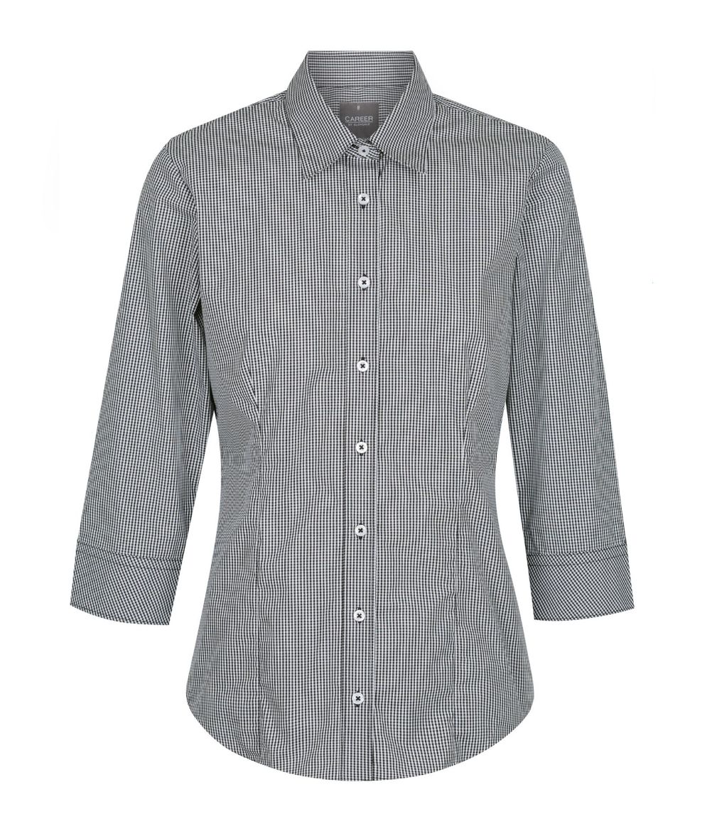 Picture of Gloweave Ladies Westgarth Gingham Check 3/4 Sleeve Shirt