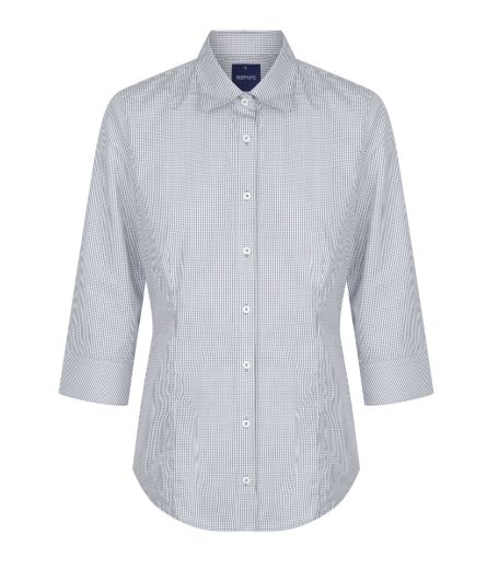 Picture of Gloweave Ladies Westgarth Gingham Check 3/4 Sleeve Shirt