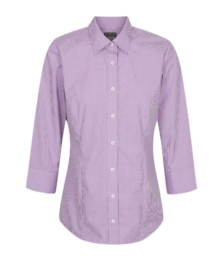 Picture of Gloweave Ladies Westgarth Gingham Check 3/4 Sleeve Shirt