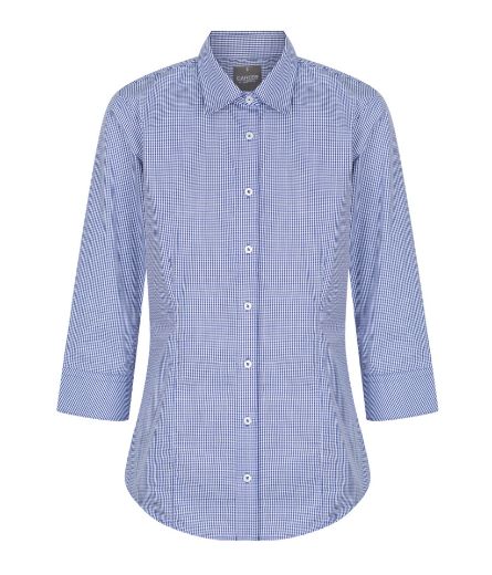 Picture of Gloweave Ladies Westgarth Gingham Check 3/4 Sleeve Shirt