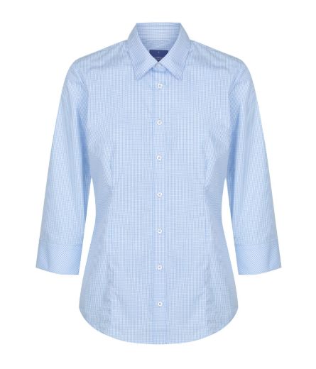 Picture of Gloweave Ladies Westgarth Gingham Check 3/4 Sleeve Shirt