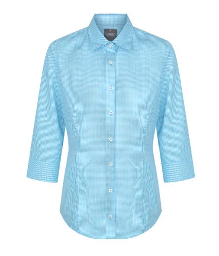 Picture of Gloweave Ladies Westgarth Gingham Check 3/4 Sleeve Shirt