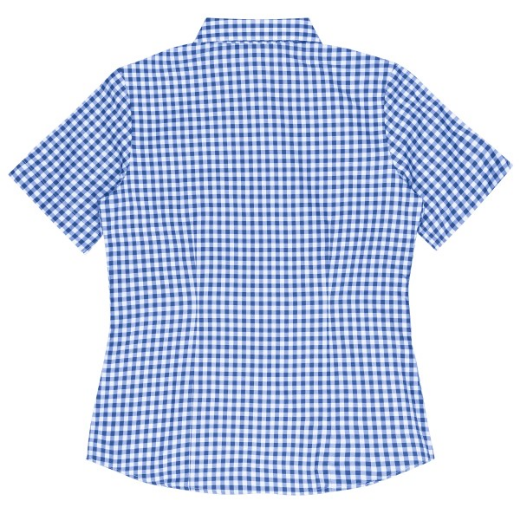 Picture of AP Business Ladies Brighton Short Sleeve Check Shirt 65% Cotton 35% Polyester