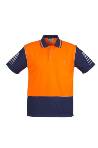 Picture of Syzmik Mens Zone Polo Shirt 100% Polyester Short Sleeve