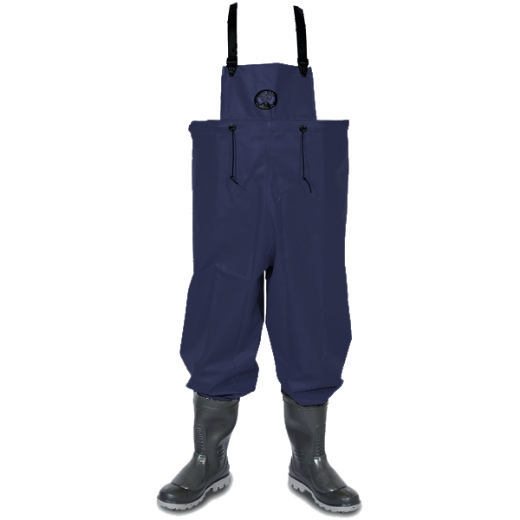 Picture of Waders Size Large with Blundstone 024 Steel Cap Gumboot