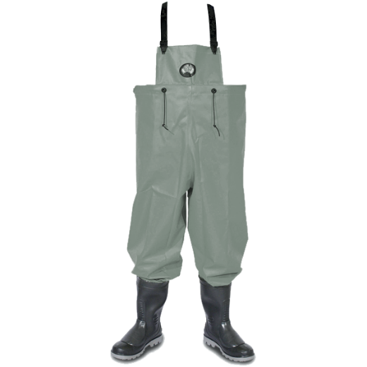 Picture of Waders Size 2XL with Blundstone 024 Steel Cap Gumboot