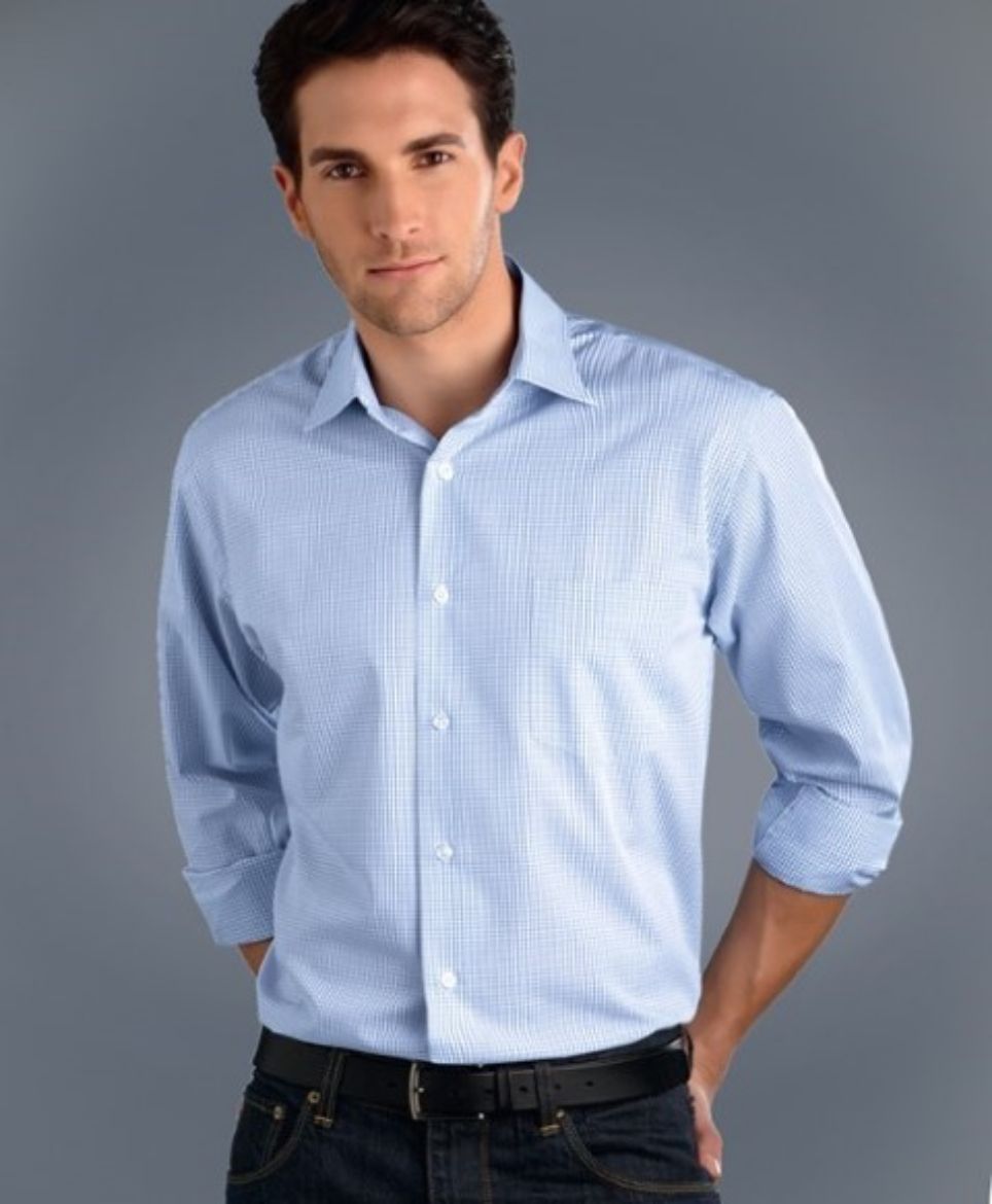 Picture of John Kevin Mens Shirt Long Sleeve 60% Cotton 40% Polyester