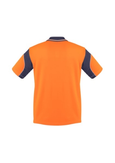 Picture of Syzmik Mens Aztec Hi Vis Polo Shirt 100% Polyester Short Sleeve