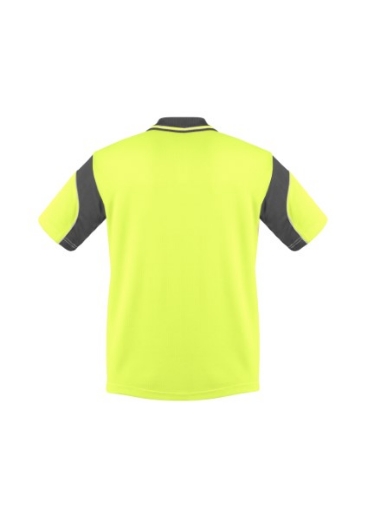 Picture of Syzmik Mens Aztec Hi Vis Polo Shirt 100% Polyester Short Sleeve