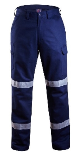 Picture of Ritemate Lightweight Cargo Drill Trouser with Reflective Tape