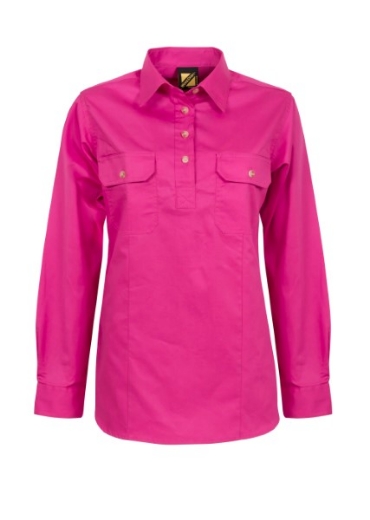 Picture of Work Craft Ladies Closed Front Shirt