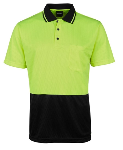 Picture of JB's Hi Vis Jacquard Non-Cuff Short Sleeve Polo