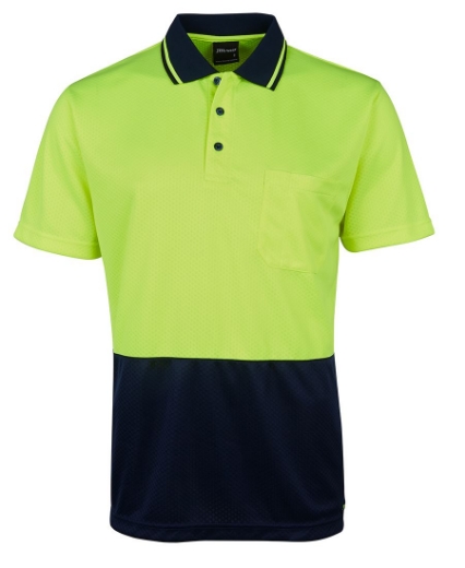 Picture of JB's Hi Vis Jacquard Non-Cuff Short Sleeve Polo