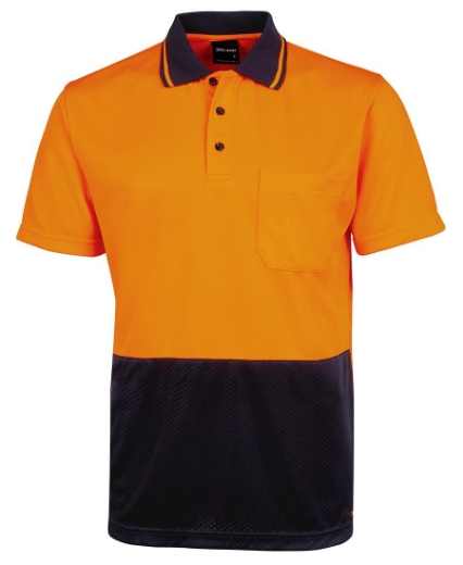 Picture of JB's Hi Vis Jacquard Non-Cuff Short Sleeve Polo