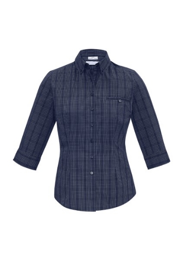 Picture of Biz Collection Ladies Harper Shirt 3/4 Sleeve Easy Care 65% Polyester 35% Cotton