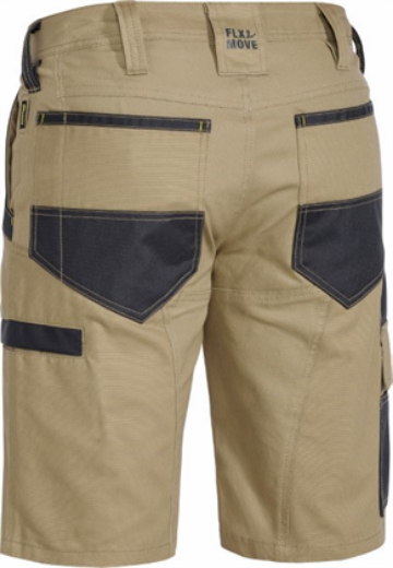 Picture of Bisley Flex & Move Stretch Short 100% Cotton Canvas Duck Weave