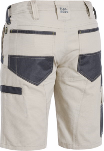 Picture of Bisley Flex & Move Stretch Short 100% Cotton Canvas Duck Weave