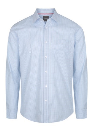Picture of Gloweave Mens Fawkner Micro Check Shirt Long Sleeve