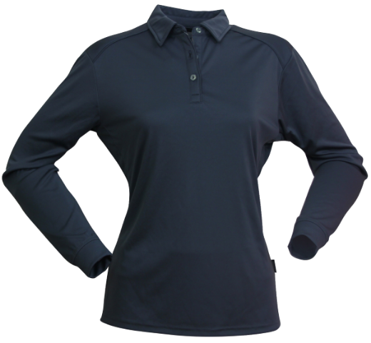 Picture of Stencil Ladies Freshen Polo Shirt Long Sleeve