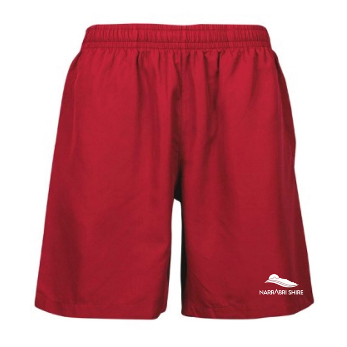 Picture of Shorts Mens Elastic Waist No Zip Red ( Narrabri Council )