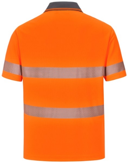 Picture of Winning Spirit Unisex Hi Vis Cooldry Segmented SS Polo