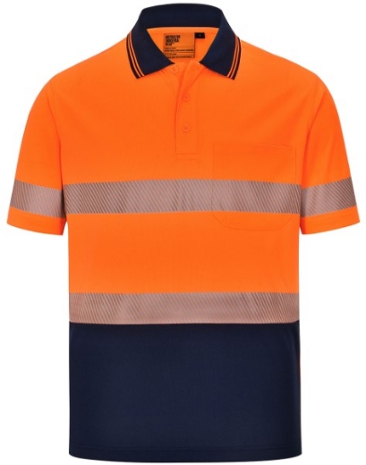Picture of Winning Spirit Unisex Hi Vis Cooldry Segmented SS Polo