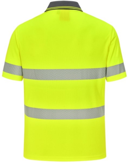 Picture of Winning Spirit Unisex Hi Vis Cooldry Segmented SS Polo